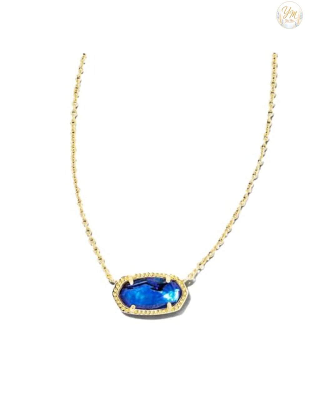 14k Gold-Plated Pendant Necklace with Cable Chain, Women's Fashion Jewelry